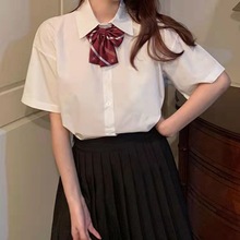 毕业照衣服班服学院风校制服运动会初演出套装长袖衬衫百褶短裙