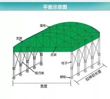 厂家生产大型推拉篷夜市大排档移动伸缩遮阳遮雨蓬活动推拉棚施工