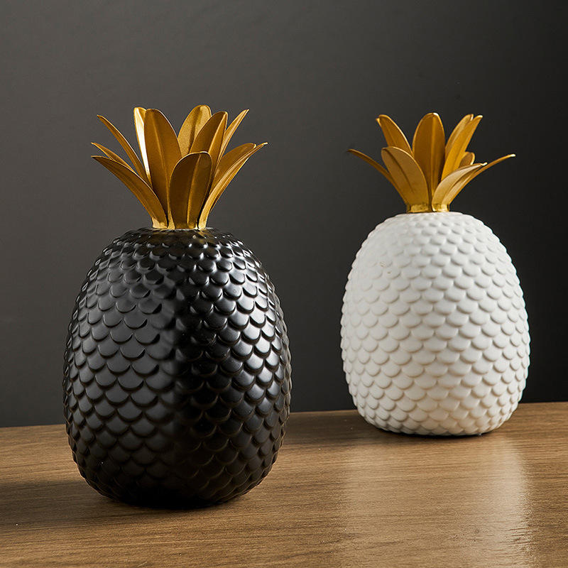 创意轻奢菠萝摆件艺术品简约现代办公室客厅电视柜酒柜装饰品摆设