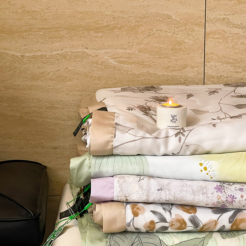 2025夏季新款莱赛尔天丝空调被凉感大豆纤维薄被子单人双人可机洗