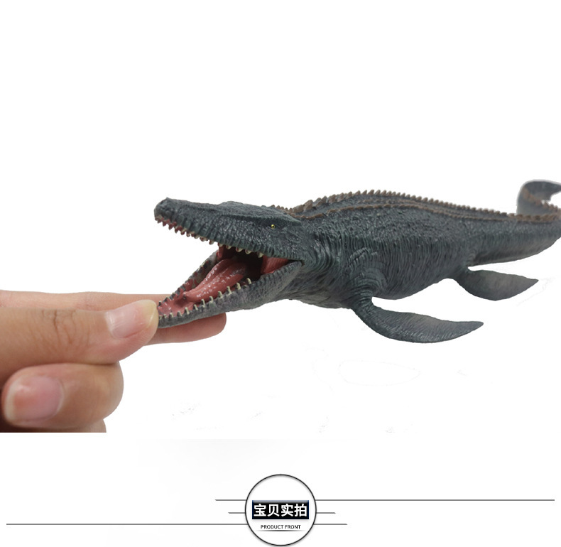 跨境仿真恐龙实心模型海王沧龙新款海底恐龙静态摆件玩具批发