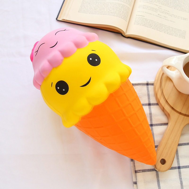 仿真pu冰激凌模型捏捏玩具 squishy慢回弹冰淇淋批发仿真雪糕玩具