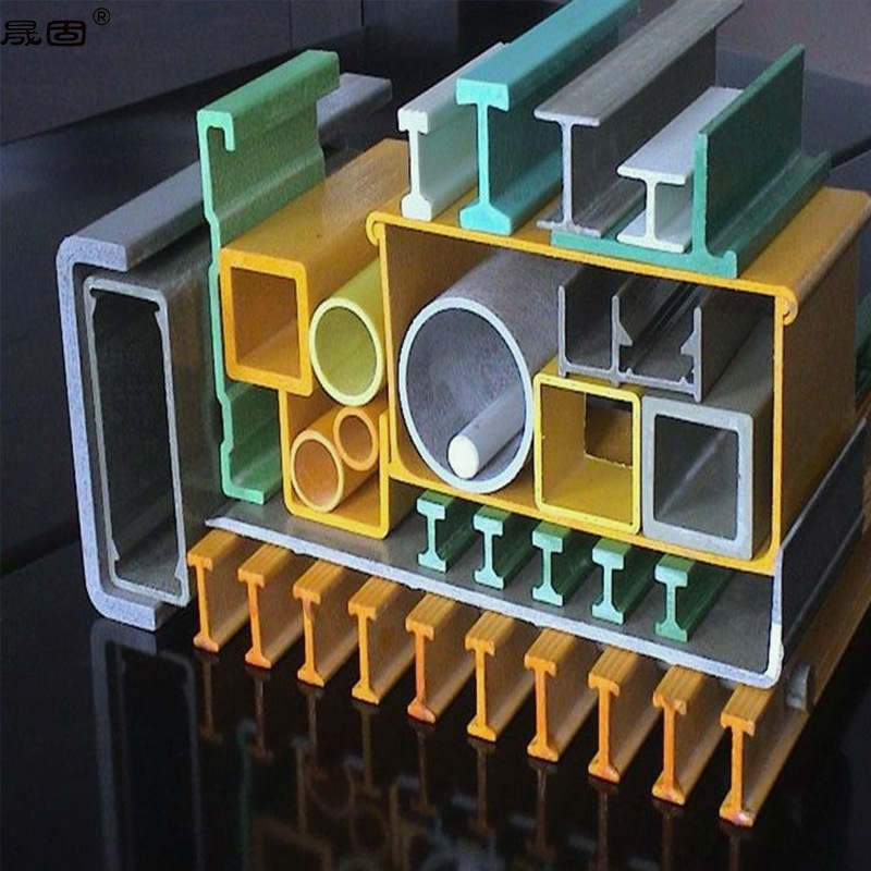 玻璃钢拉挤型材  FRP工字钢日字管 多规格玻璃钢管道厂家