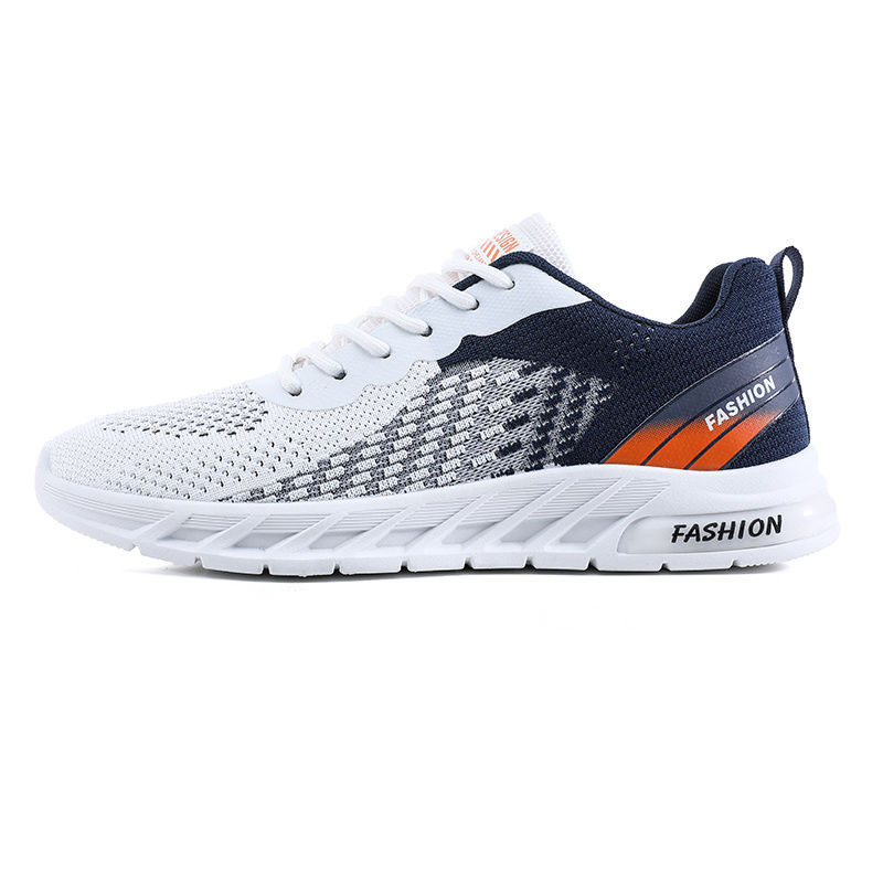 Men's Shoes 2023 New Summer Fly Woven Mesh Breathable Thin Casual Versatile Youth Running Fashionable Sports Shoes