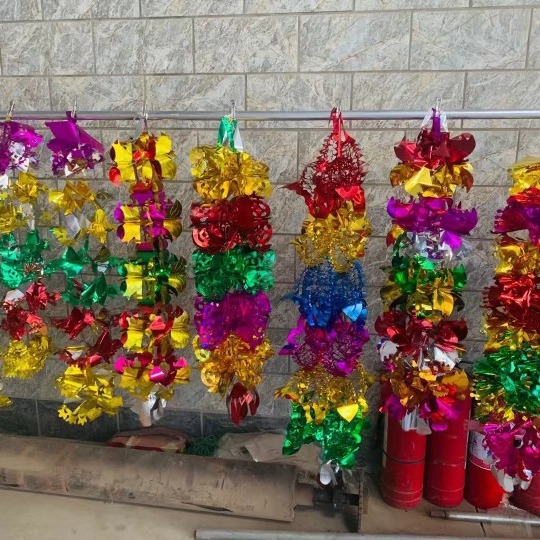 清明拉花吊花挂青坟飘三月三祭祀白事用品环保纸纸花清明节拉花