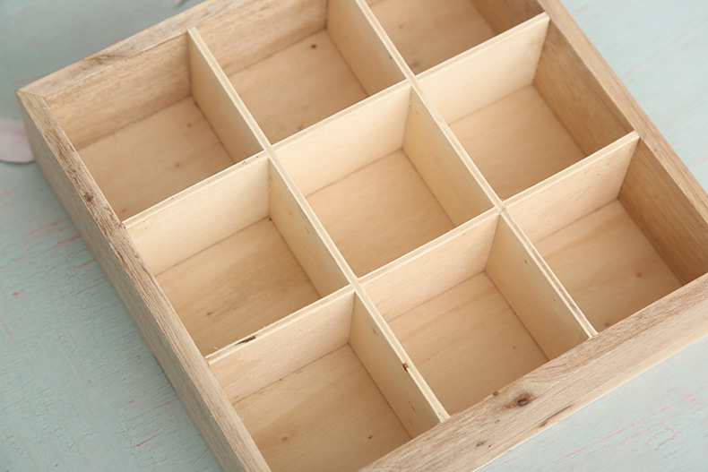 香樟木袜子收纳盒抽屉式分格木盒 木质九宫格桌面杂物收纳盒-阿里巴巴