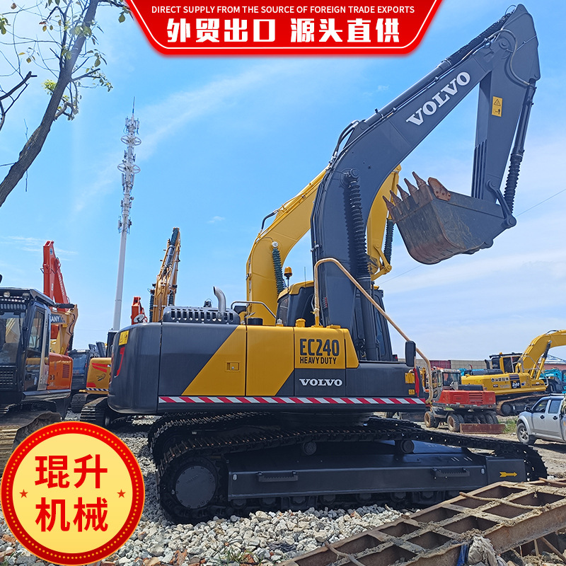 深圳地区二手挖掘机市场 外贸出口沃/尔沃EC210大型挖土机