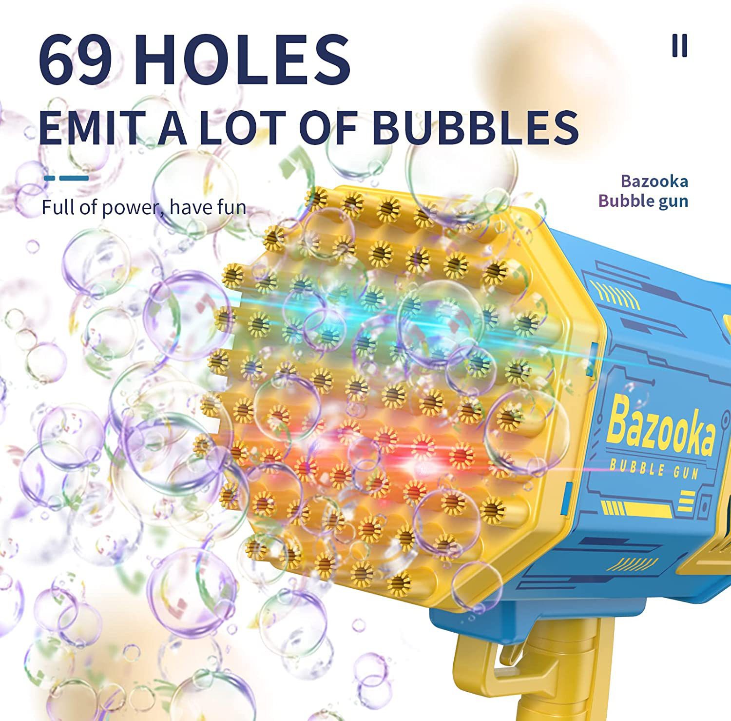 69-Hole Bubble Gun Educational Outdoor Bubble Toy