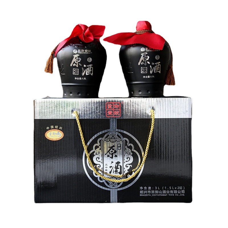 【黄酒】绍兴花雕酒老酒糯米酒20年陈胜女儿红桶装1.