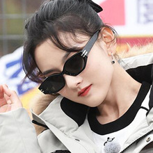 复古韩版猫眼不规则太阳镜2021新款墨镜女士同款潮个性墨镜