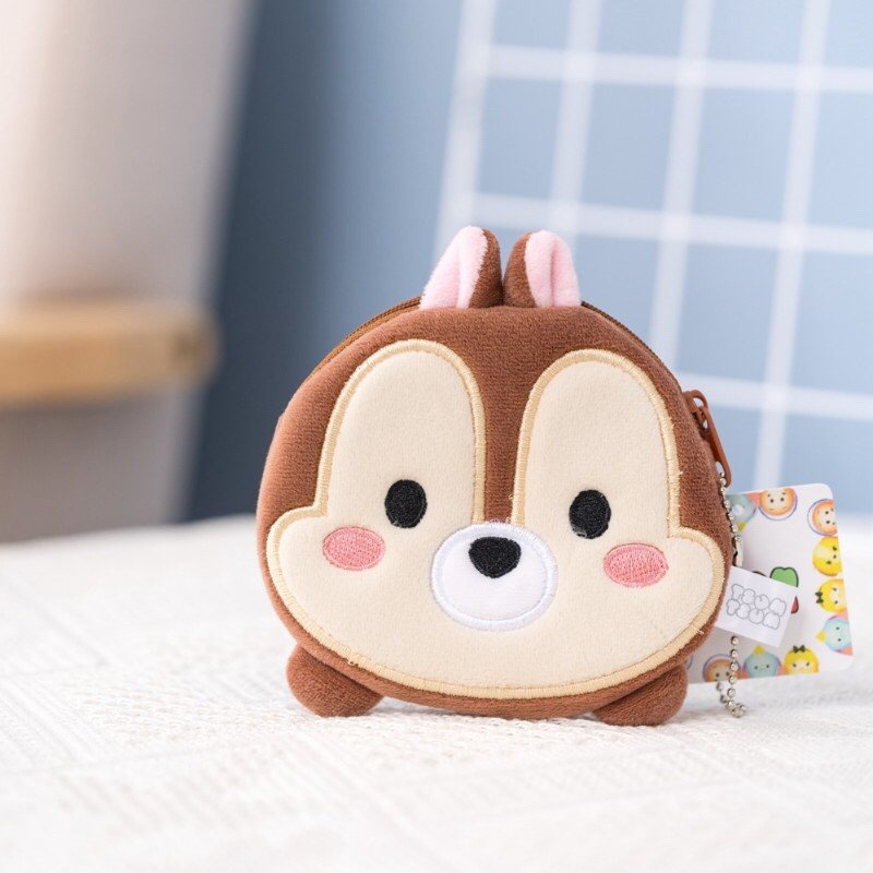 可爱卡通毛绒零钱包随身硬币包杂物小包包钥匙挂件耳机收纳包