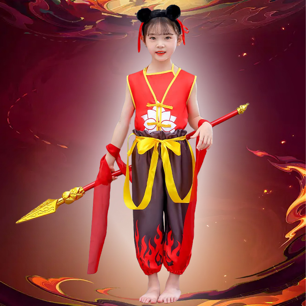 六一儿童节万圣节哪吒之魔童降世cosplay服装舞台表演演出服装