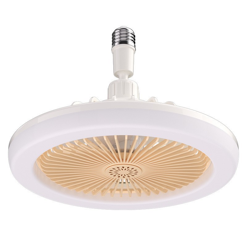 Cross-Border Intelligent Remote Control Led Fan Light E27 Screw Adjustable Light Bedroom Dorm Aromatherapy Small Fan UFO Lamp