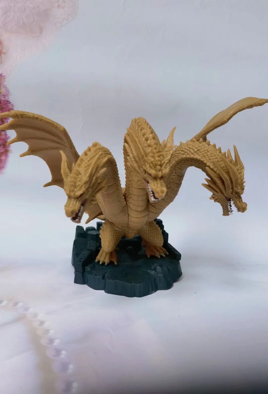 昕奇潮玩 哥斯拉2 怪兽 q版 三头龙 基多拉 公仔 摆件 盒装手办