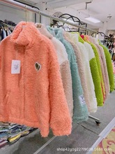 羊羔绒小香风外套女秋冬季新款颗粒绒韩版时尚保暖加厚外套女批发