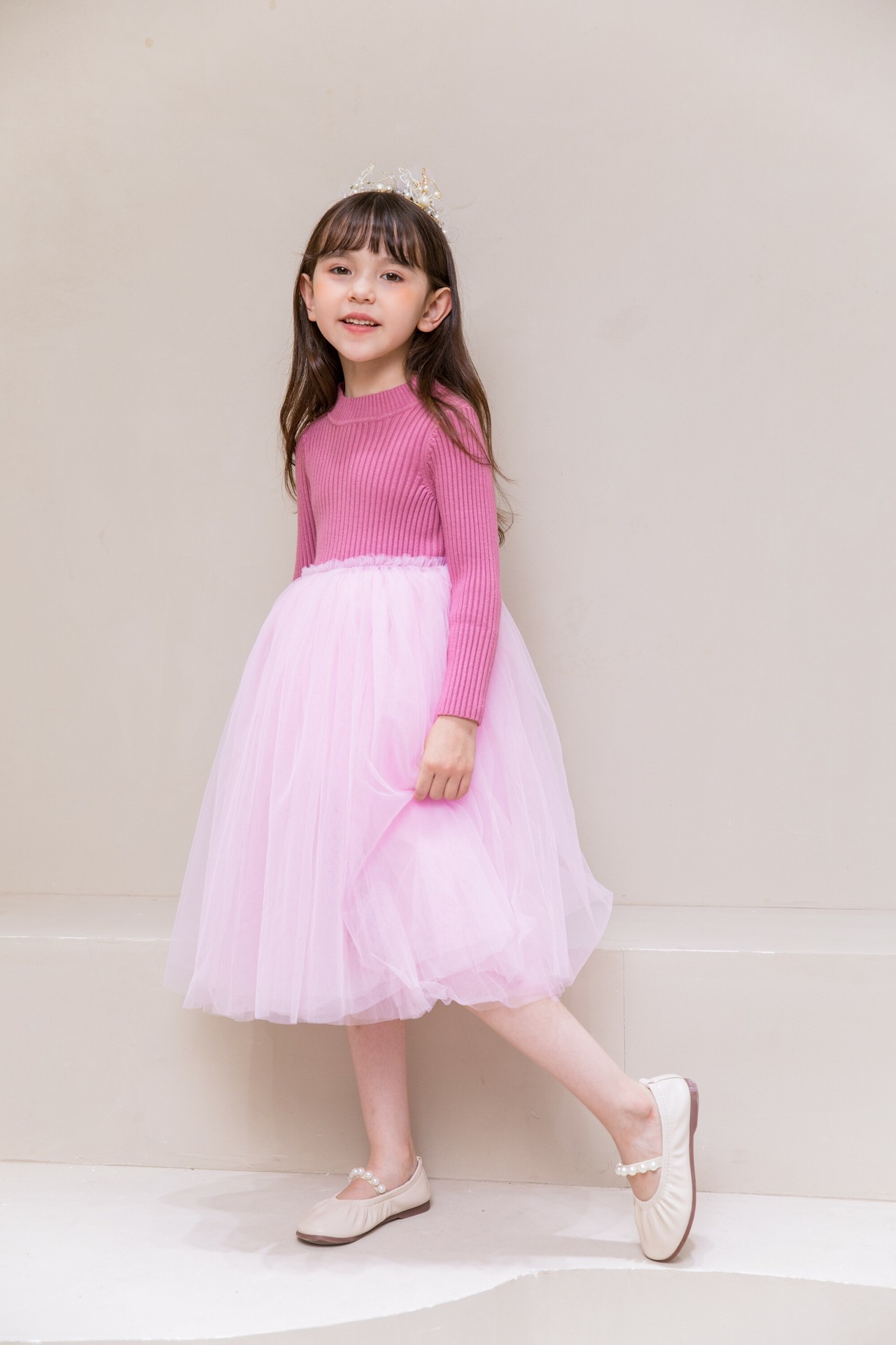 女童秋装洋气连衣裙宝宝4五5六6七7八九岁小女孩毛衣儿童公主裙子