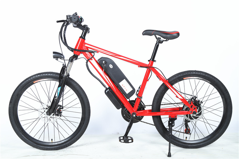 (月销上万)锂电助力山地电动自行车26寸48v减震款贴牌超长续航