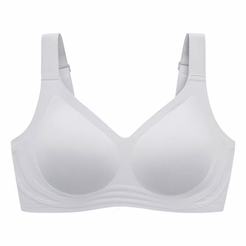 [High Quality] Seamless Underwear Women's Big Chest Show Small-Large Size Thin Jelly Bra Vest Sports Bra