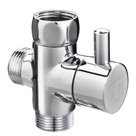 批发角阀三通分水器带开关一进二出水龙头全铜一分二水阀分流器