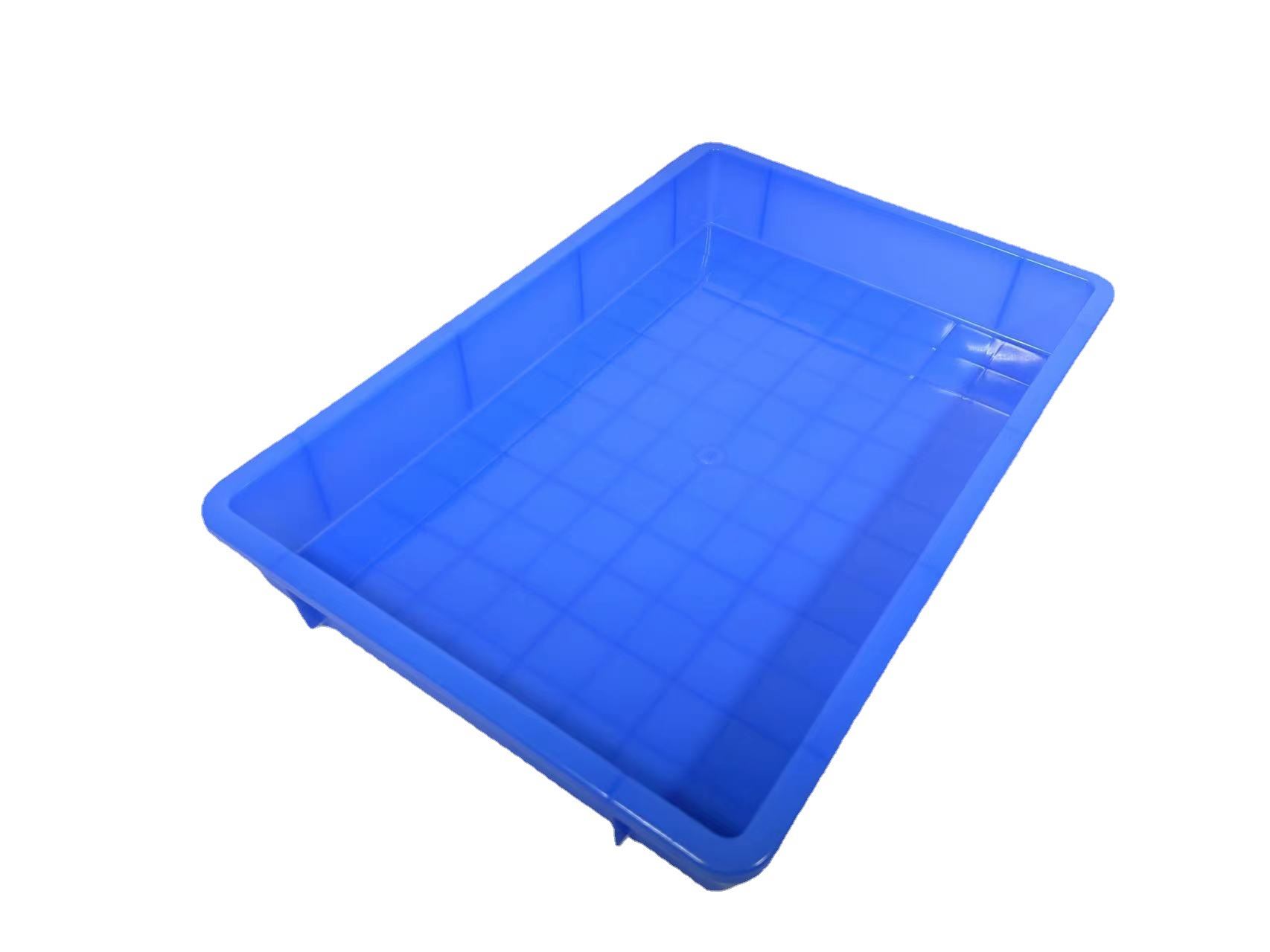 Plastic Rectangular Square Plate Thickened Shallow Mouth Storage Shelf Material Box Plastic Plate Hardware Tools Non-Airtight Crate