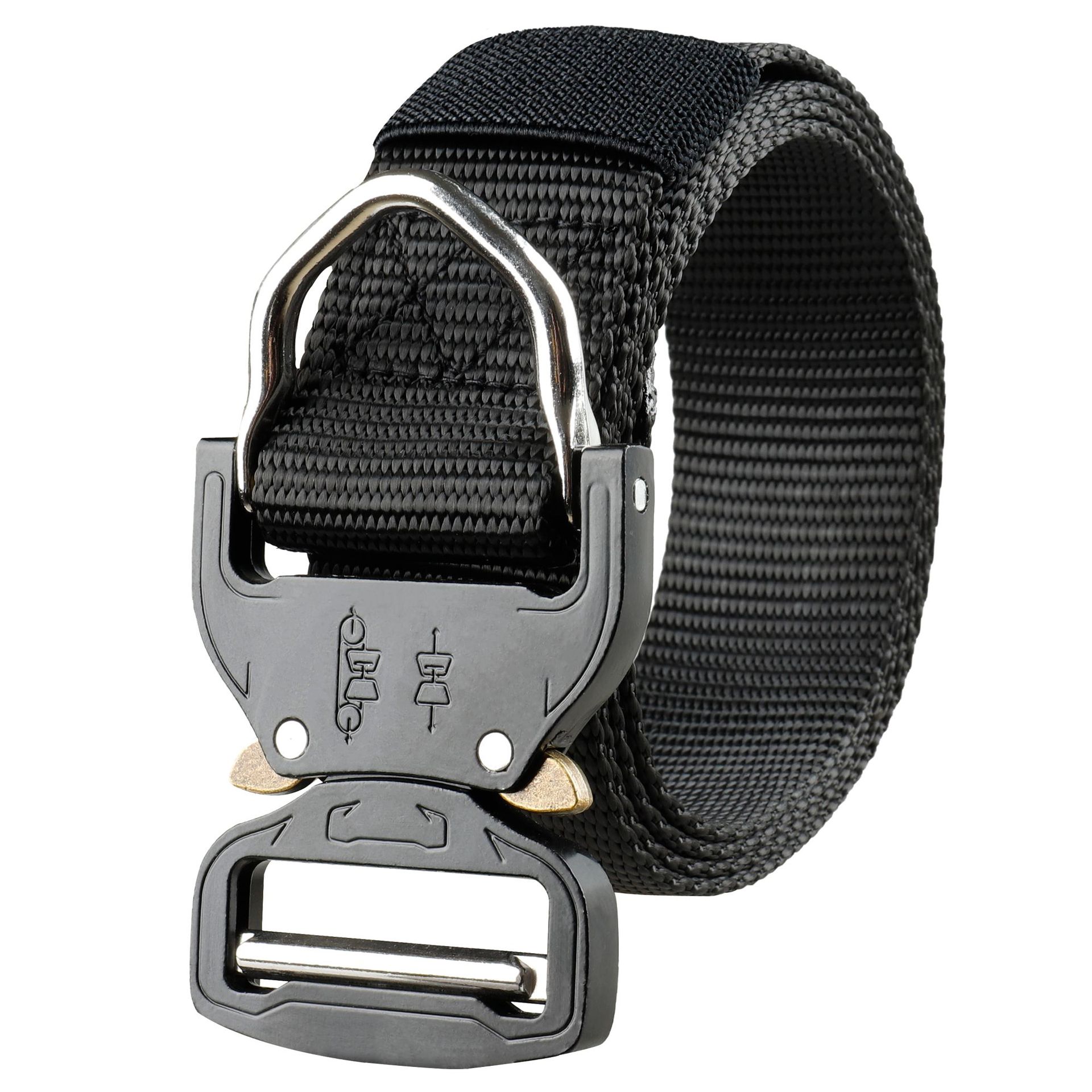 现货跨境腰带专供帆布眼镜插战术眼镜蛇休闲合金扣腰带腰带男士尼