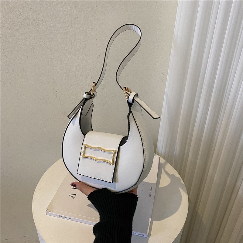 Cross-Border Bags Women's New Fashion Crescent Underarm Bag Special Interest Light Luxury Shoulder Messenger Bag