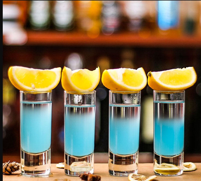 伏特加酒杯龙舌兰利口shot杯玻璃白酒杯子弹杯烈酒杯b52鸡尾酒杯