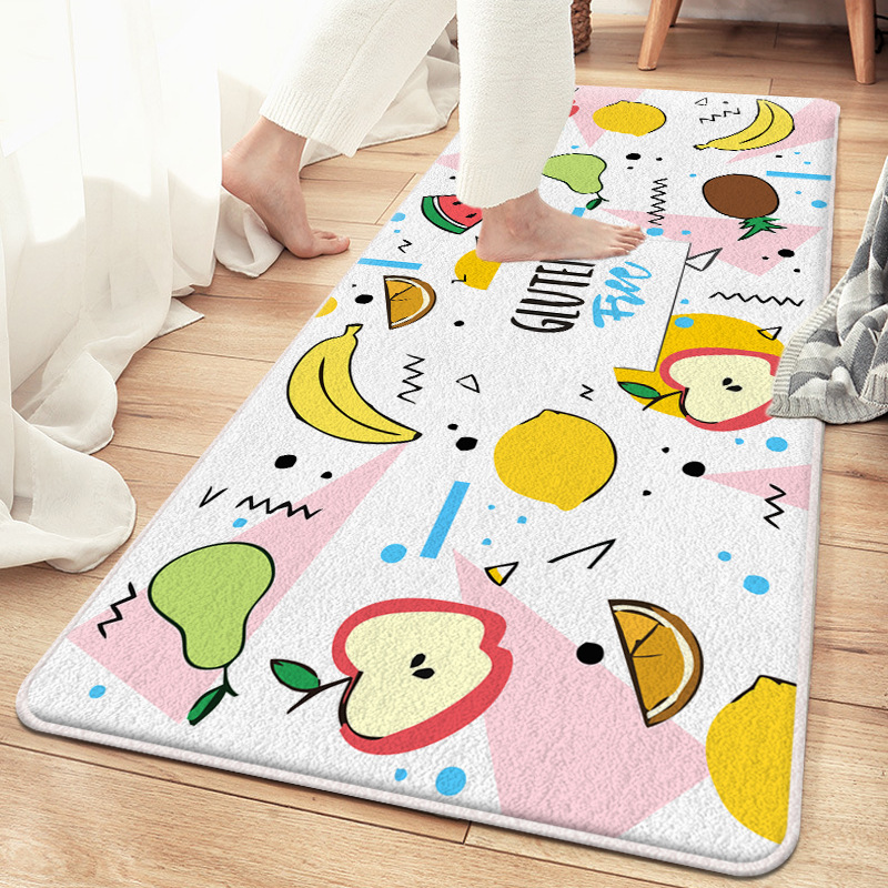 Cashmere-like Carpet Living Room Cartoon Bedside Blanket Household Bedroom Floor Mat Sofa and Tea Table Carpet Bathroom Absorbent Floor Mat