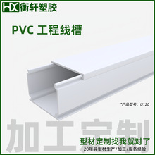 深圳厂家pvc工程线槽耐高温阻燃防火行线理线槽PVC塑料异型材