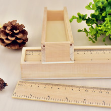 创意木质铅笔盒桌面杂物收纳盒木头刻度尺学生学习用品厂家批发
