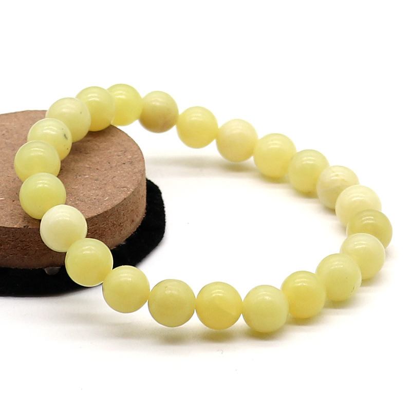 柠檬玉,8mm柠檬玉手链,柠檬玉半成品异形各种玉石可质询