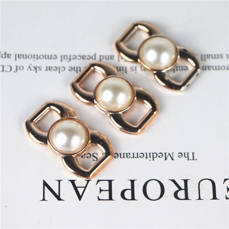 皮带扣镶珍珠树脂配件饰品韩版diy手工发饰配件儿童发夹鞋花鞋扣