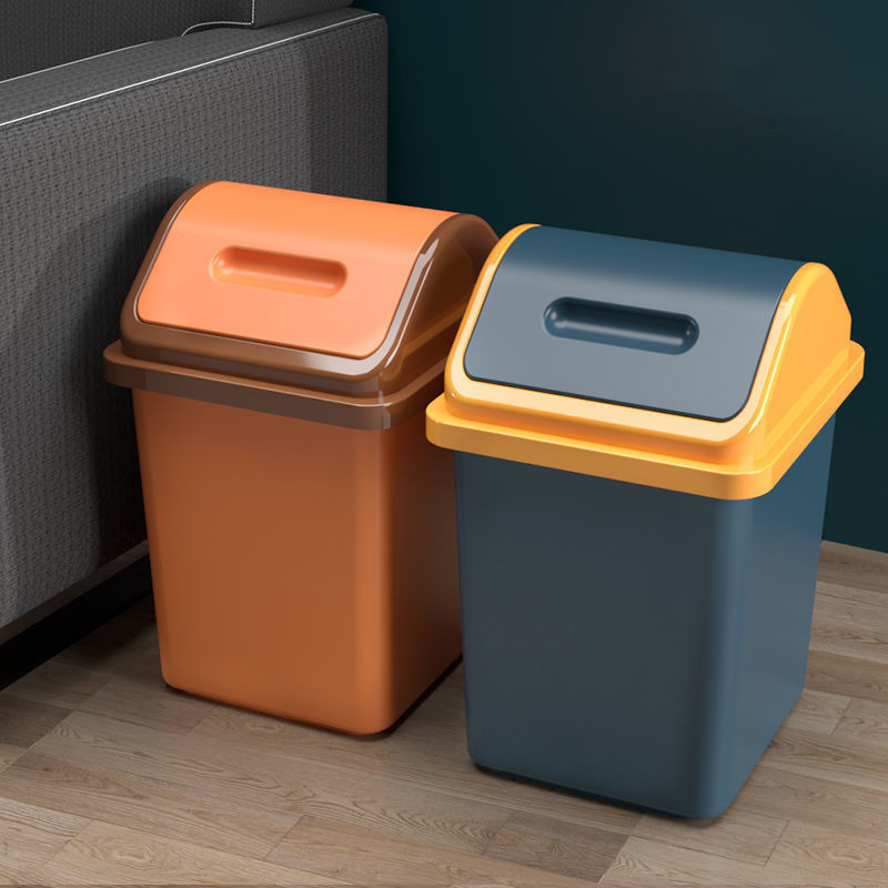 垃圾桶带盖子家用卧室网红卫生间防臭厨房专用大容量批发拉垃圾桶