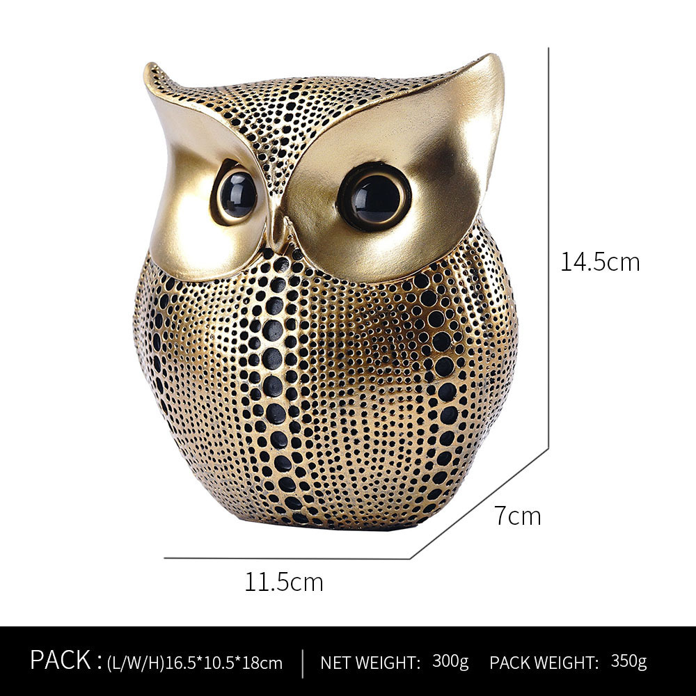 Cross-Border Amazon Hot Resin Owl Decoration Home Living Room TV Cabinet Desktop Entrance Decoration Crafts