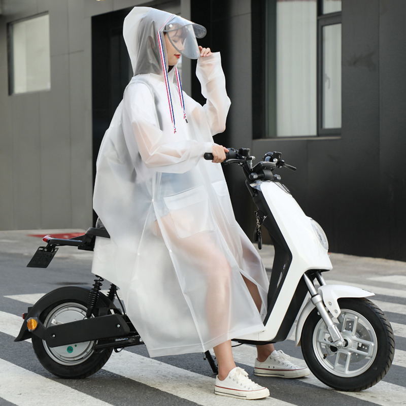 Electric Bike Raincoat Wholesale Long Body Rainproof Single Men and Women Body Adult Summer Bicycle Battery Car Poncho