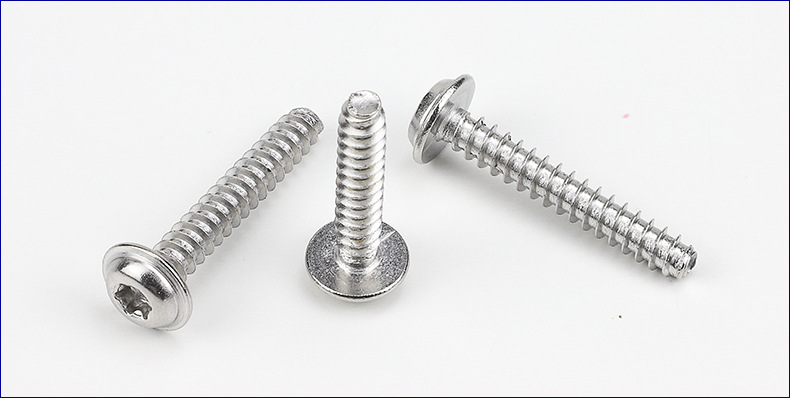 304不锈钢梅花头带垫平尾自攻螺丝梅花槽带介自攻螺钉m2/m3/m4/m5