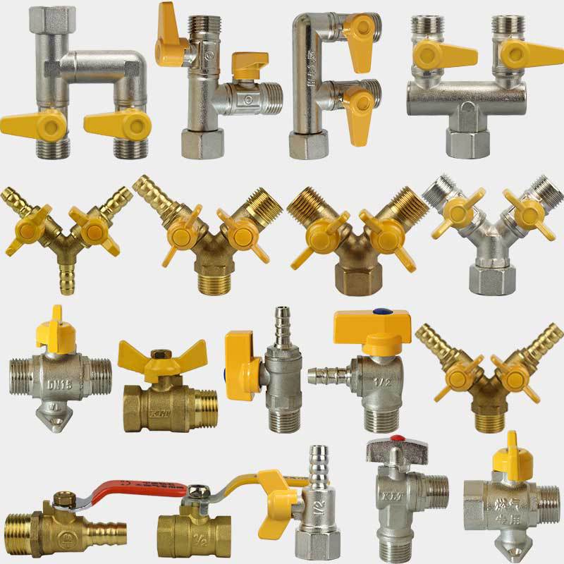 管道燃气三通开关阀黄铜加厚燃气三通阀门煤气阀液化气天然气球阀