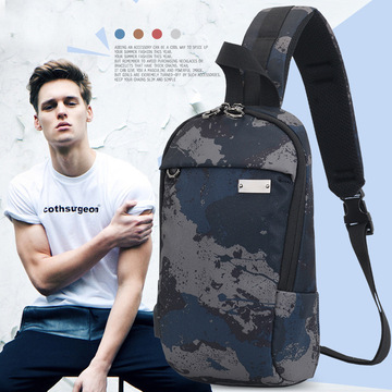 free knight潮牌小胸包男士户外运动休闲单肩包跨背包软斜挎包