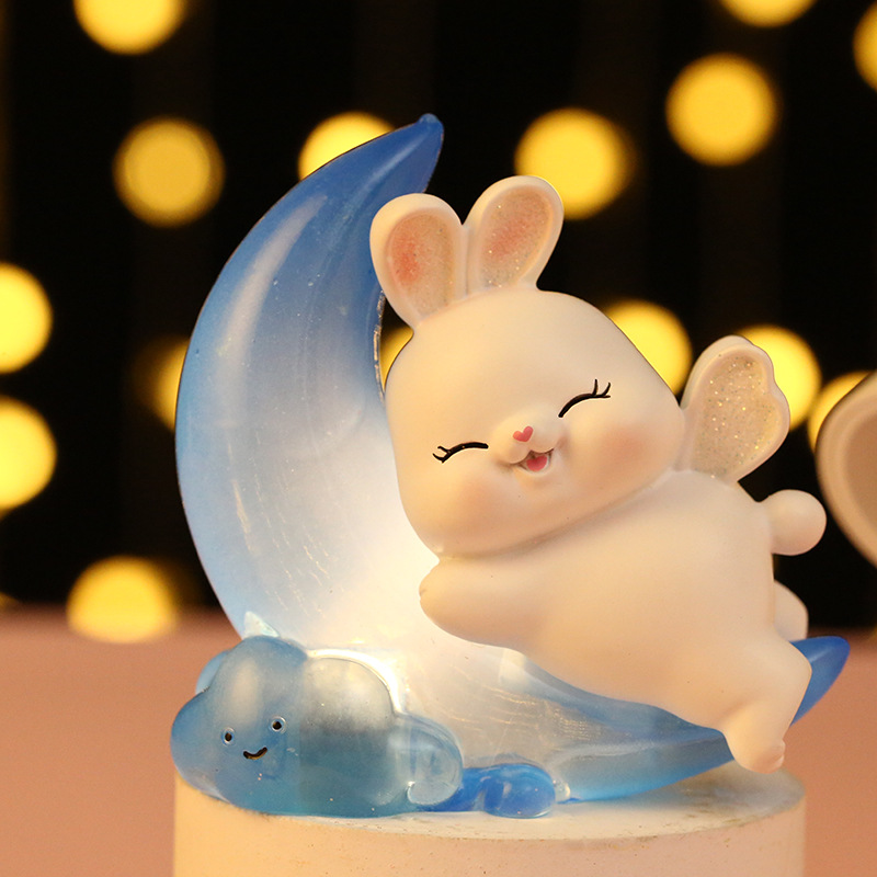 钻石星月兔盲盒潮玩 创意卡通小兔子手办玩偶 儿童节新年礼物批发