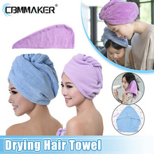 Drying Hair Towel Dry Hair Cap Microfiber Hair Drying Wrap跨