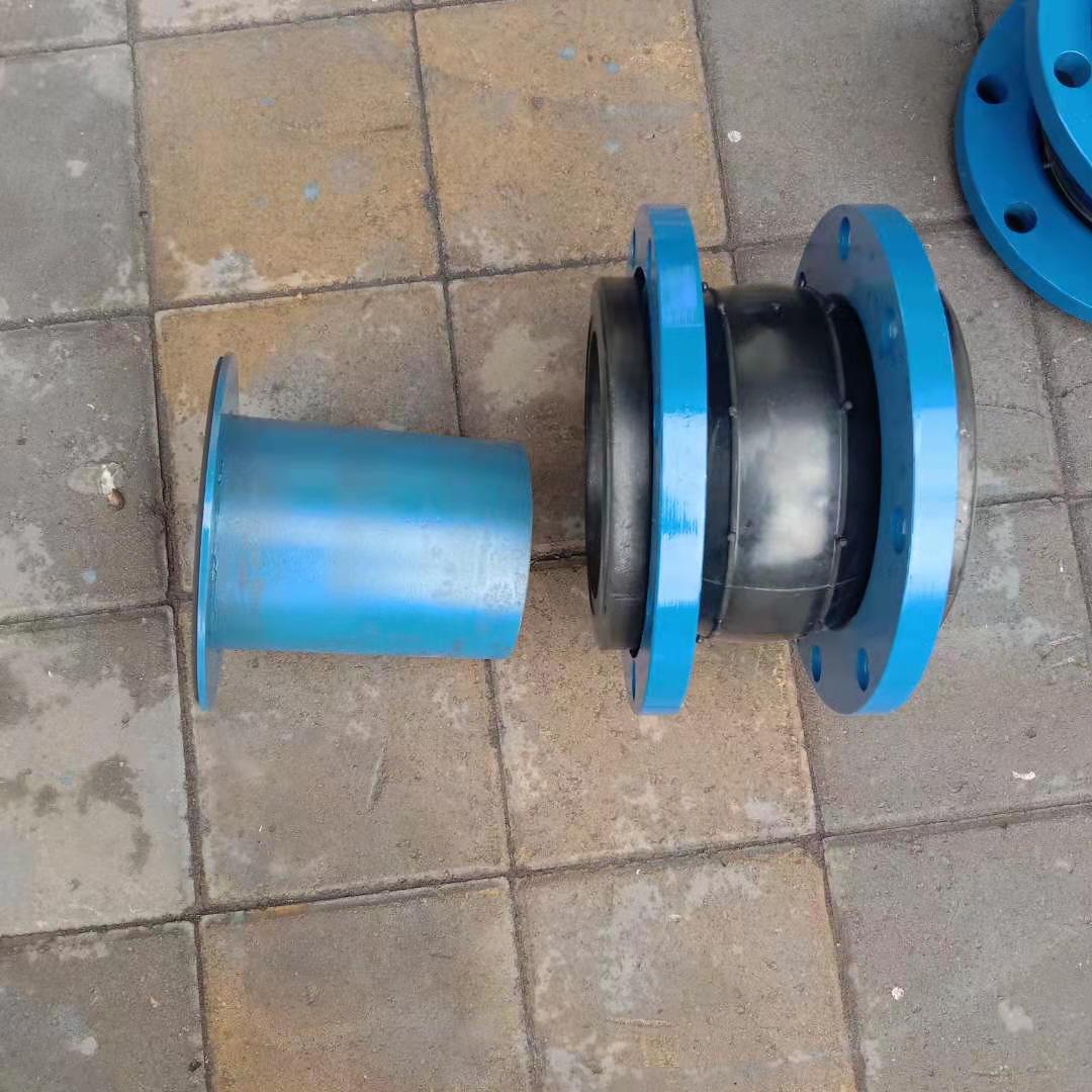 单球负压橡胶软接头内钢制套管层 内衬钢制橡胶短管软连接导流筒