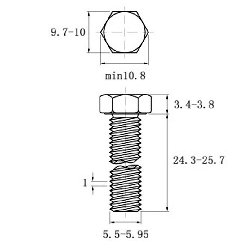 Factory Direct Sales 4.8 Grade Galvanized External Hexagon Bolt Hexagon Head Screw Gb30 Lengthened National Standard Screw M6-M14