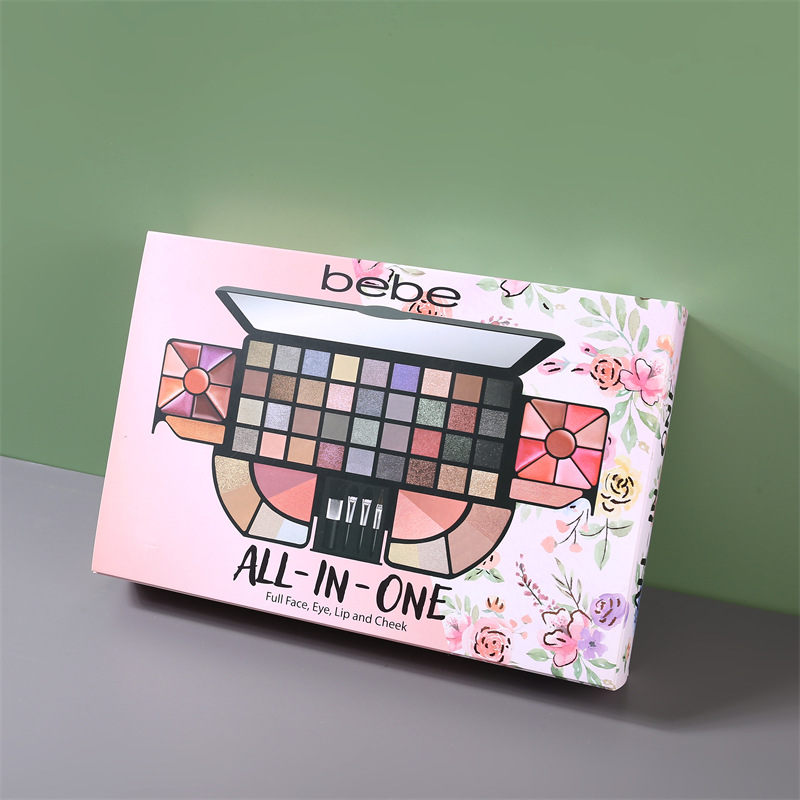 设计化妆品包装盒 36色眼影盘长方形开窗化妆品纸盒眼影盒包装盒