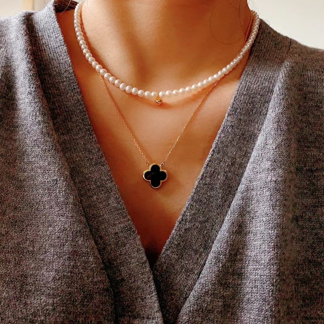 春夏季chocker颈链小珍珠项链34baby淡水珍珠厂家货源一件代发