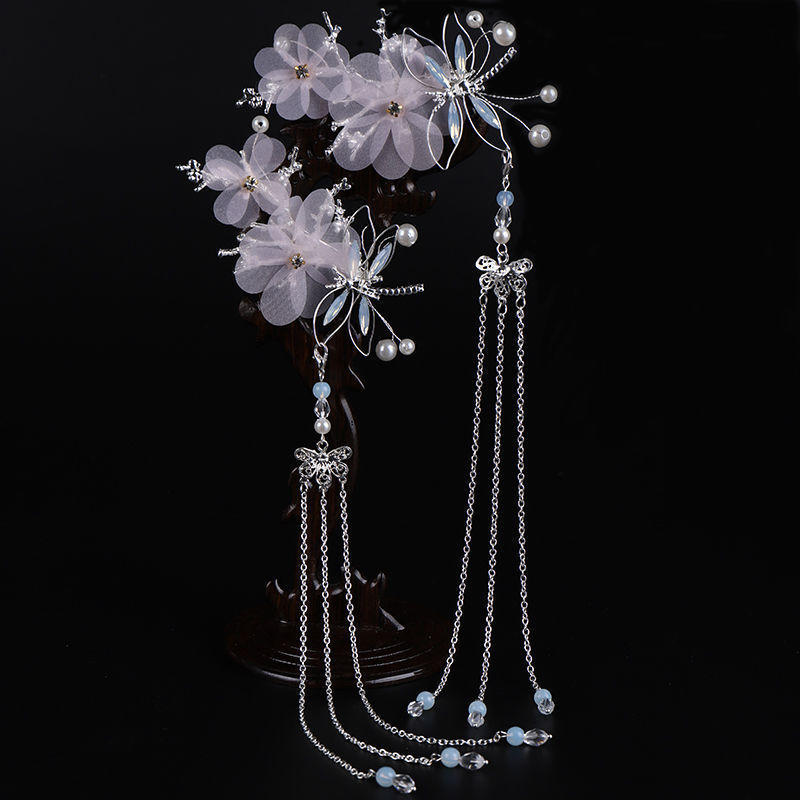 儿童发饰今日报价走势分析-一件代发不伤网纱公主女童发头箍-阿里巴巴