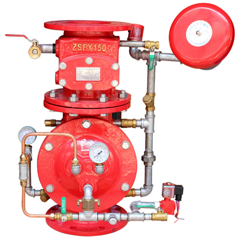 预作用报警阀组zsfy cf 3c认证消防雨淋阀dn100电磁阀空压机气泵