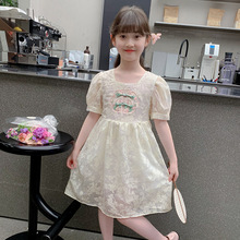女童夏装连衣裙2024新款洋气国风中式裙子儿童装夏季小女孩公主裙