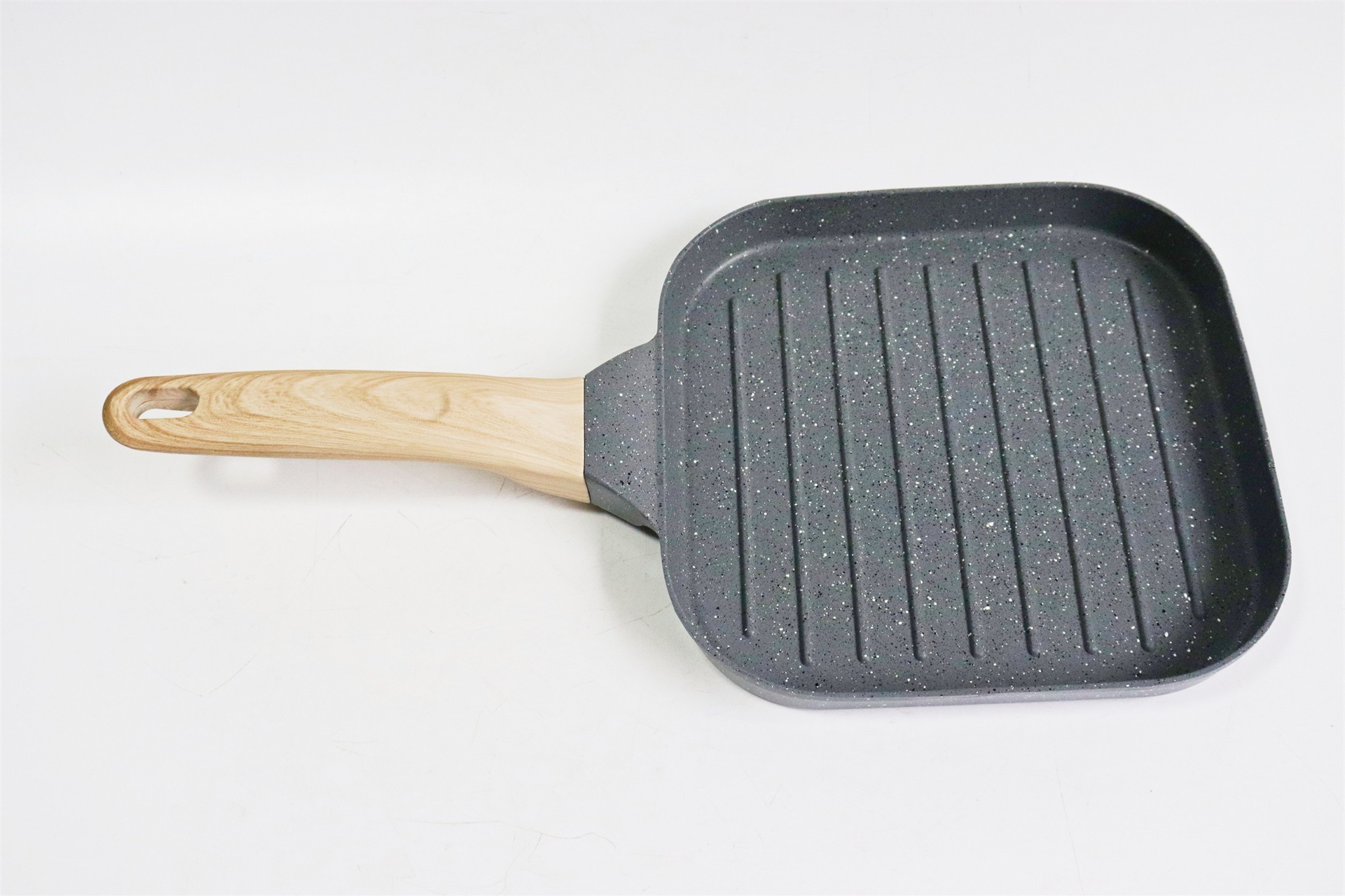 新款麦饭石加厚方形平底锅铸铝条纹迷你家用牛排早餐煎锅-阿里巴巴