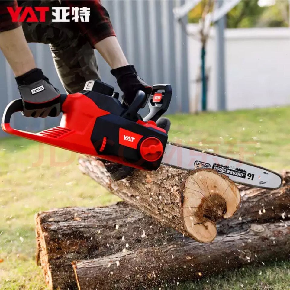 4388充电电锯户外式40v无线无声锂电油锯充电伐木上山-阿里巴巴