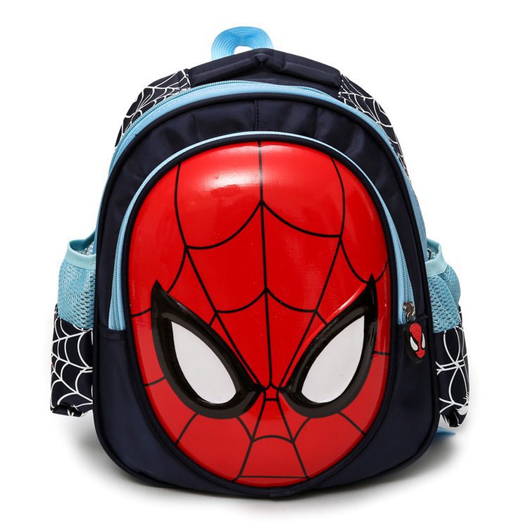 New Children's Bags Cartoon Cartoon Fashion Spiderman Schoolbag Kindergarten Large Class Male Backpack Children Eggshell Bag